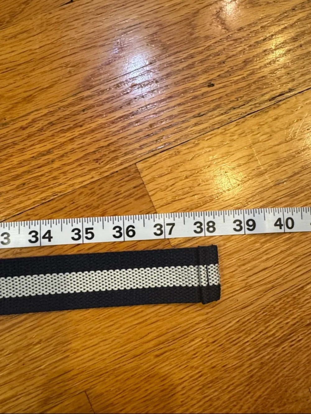 Boys D-ring Striped Belt